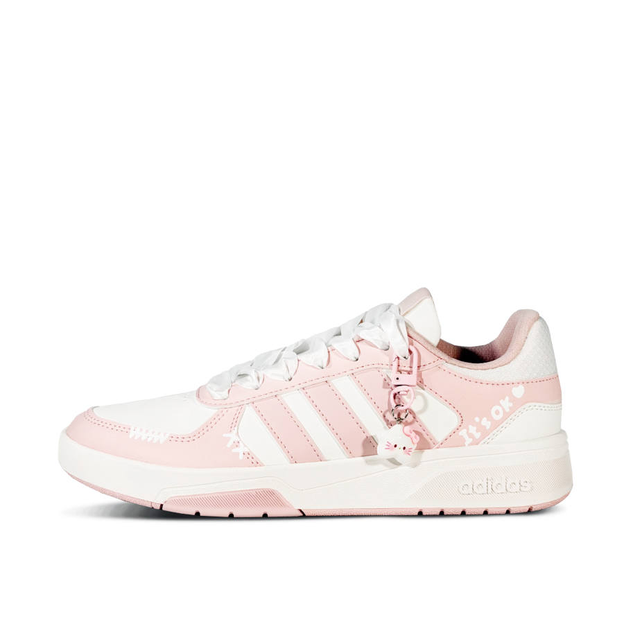 Adidas Adidas COURTBEAT Velvet Cat Pink Ball Low top Skateboard Shoes Unisex Pink White