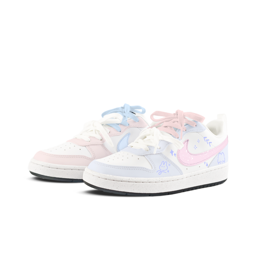 Nike Nike Court Borough Cute Rabbit, Mismatched Kids' Skateboarding Shoes Teenagers