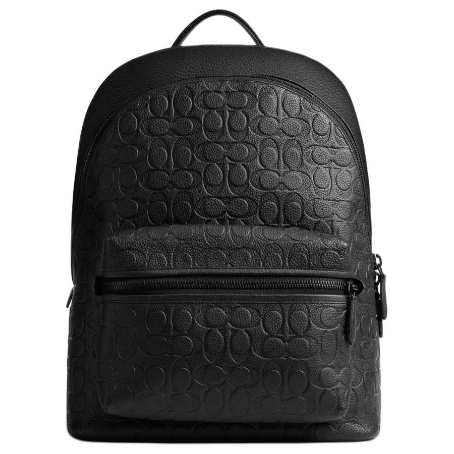 COACH COACH Charter Leather Travel Bag Backpack Large Men's Black