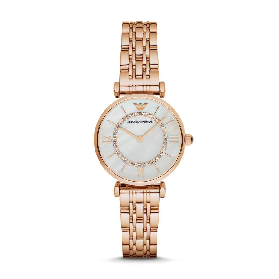 EMPORIO ARMANI EMPORIO ARMANI Ferris Wheel Baby's Breath Collection Wrist Watches Quartz Movement Stainless Steel Strap