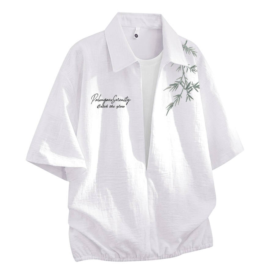 PAL ONGACO Shirts Unisex Lapel Moderate Mock Two Piece