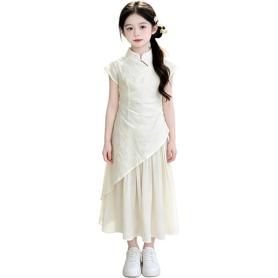 YALU Grade School Dresses Camisole Moderate Midi Skirt