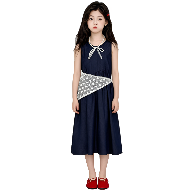 YALU Grade School Dresses Camisole Moderate Midi Skirt