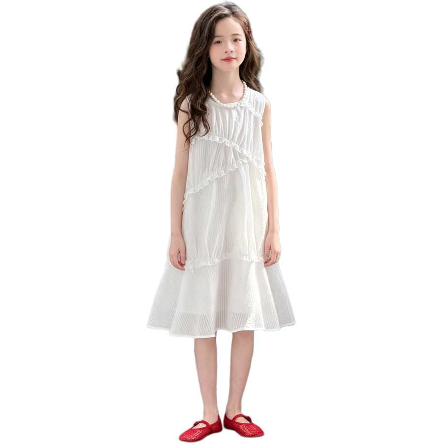 YALU Grade School Dresses Camisole Moderate Midi Skirt