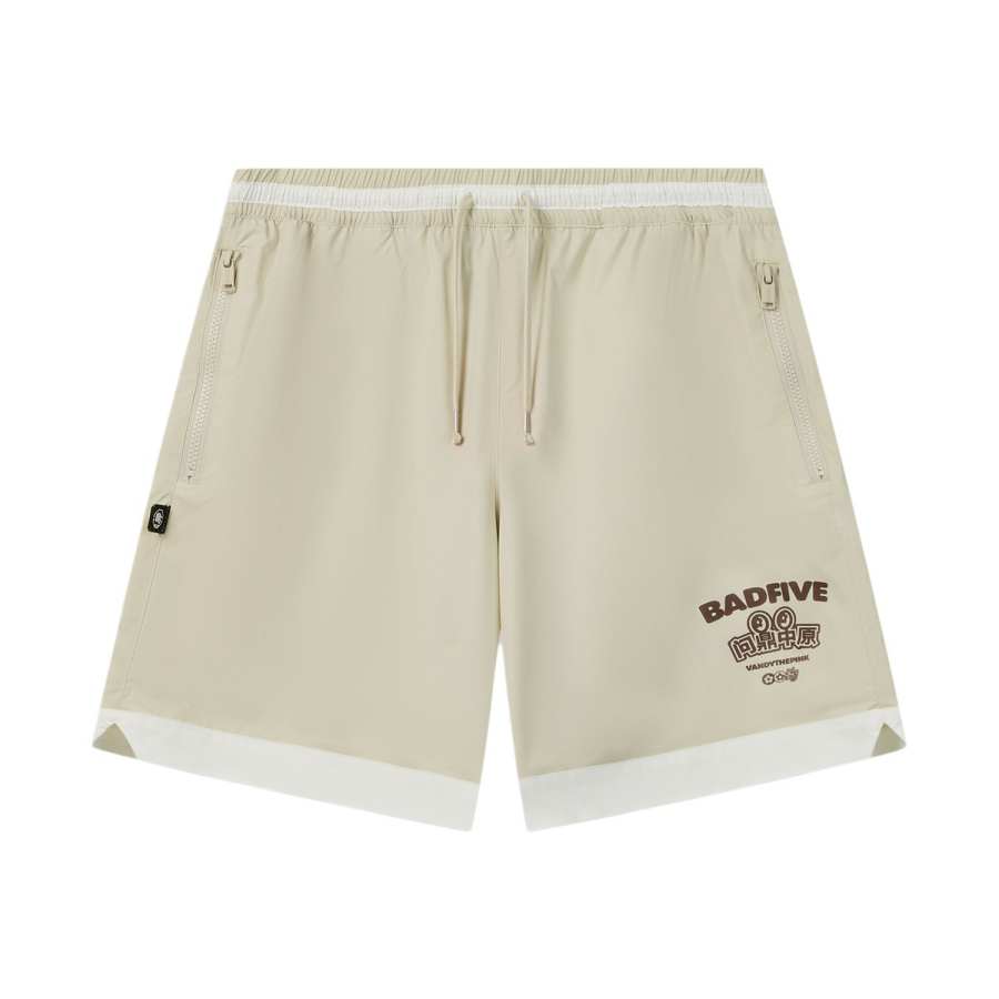 Li-Ning Li Ning Sports Shorts Men's Foam Khaki Moderate