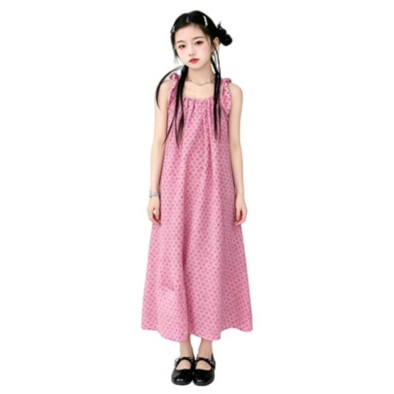 YALU Grade School Dresses Camisole Moderate Midi Skirt