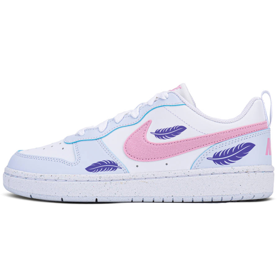 Nike Nike Court Borough Purple Feather Low top Kids' Skateboarding Shoes Blue Pink Kids'