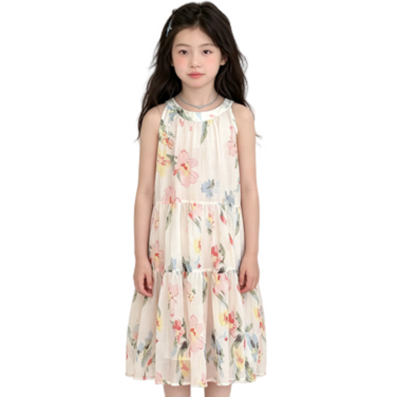 YALU Grade School Dresses Camisole Moderate Midi Skirt
