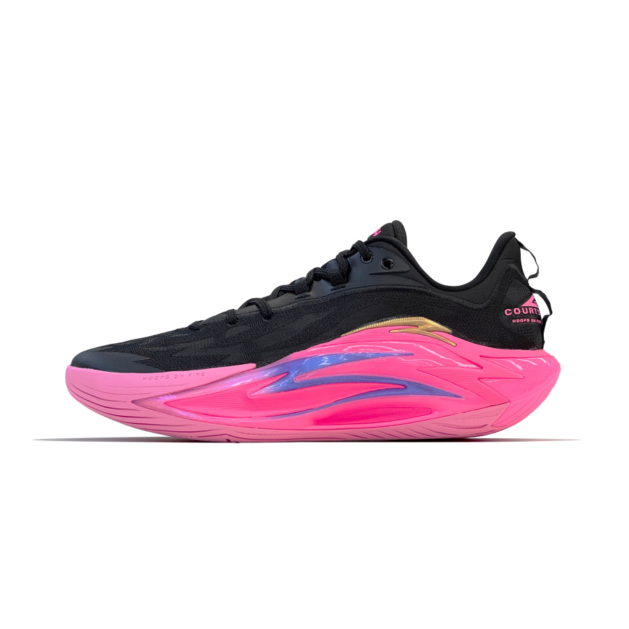 Anta Vintage Basketball Shoes Men's Black Pink