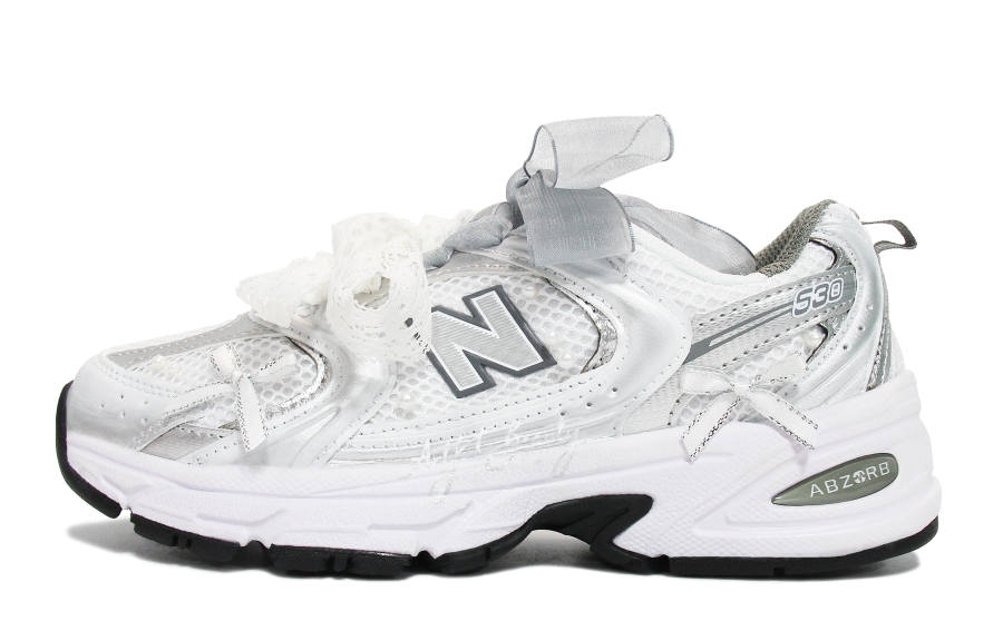 New Balance New Balance NB 530 Abrasion Resistant Breathable Low top Running Shoes Unisex Silver White Gray