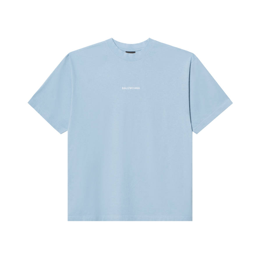 Balenciaga SS26 T Shirt Regular Fit Unisex Blue