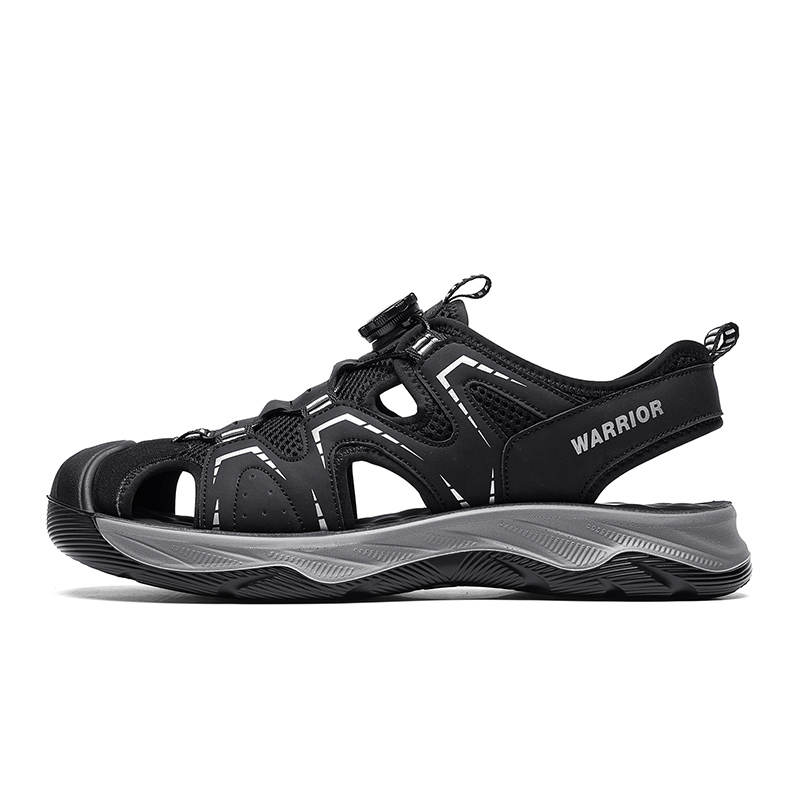 WARRIOR Quick Dry Abrasion Resistant Balance Lightweight River Trekking Shoes Men's Black
