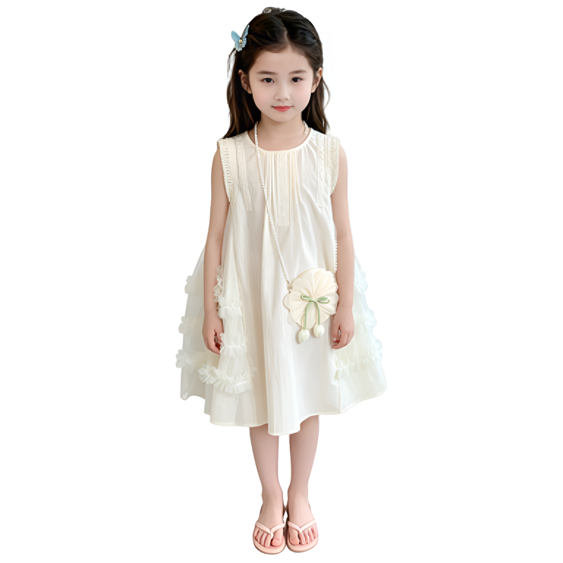 YALU Grade School Dresses Camisole Moderate Midi Skirt
