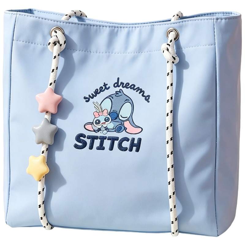 Disney Stitch Oxford Shoulder Bag Regular Women's Blue