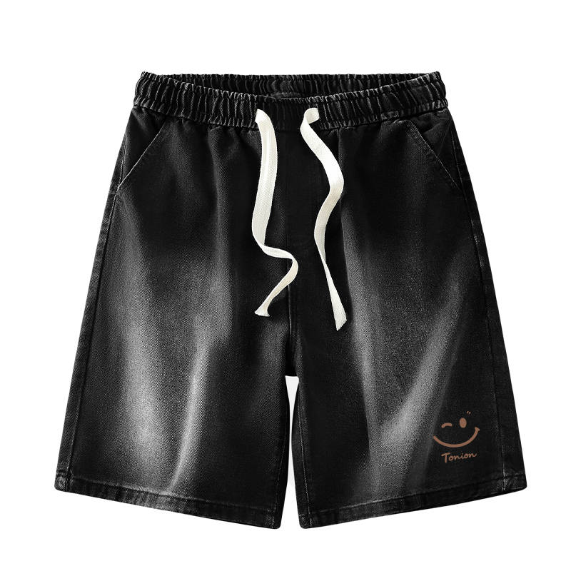 Tonlion Denim Shorts Unisex Moderate