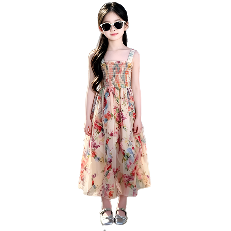 YALU Grade School Dresses Camisole Moderate Midi Skirt