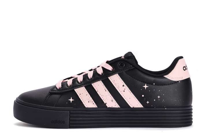 Adidas Adidas Daily 4.0 Coverage Slip Resistant Cushioning Low top Skateboard Shoes Unisex Black Pink