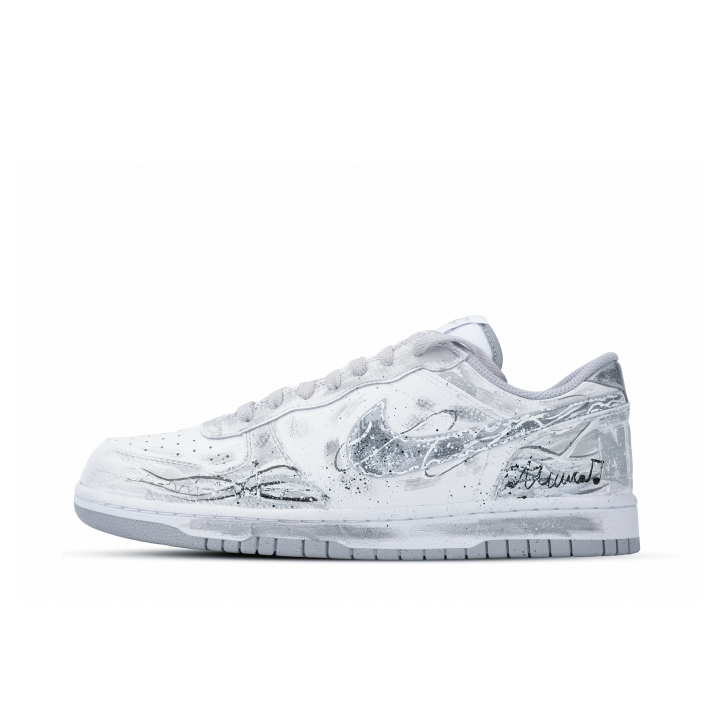 Nike Nike Big Waveband, Monster Lab Low top Skateboard Shoes Men's Gray White