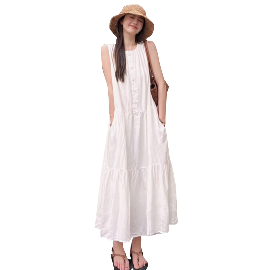 CPAURA Sleeveless Dress Women's