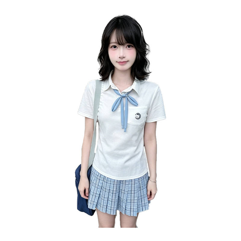SIXUSICHOU Two Piece Skirt Sets Women's Lapel Thin Short Skirt