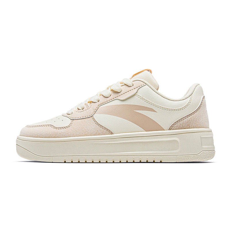 Anta Easy Abrasion Resistant Lightweight Low top Skateboard Shoes Women's Light Desert