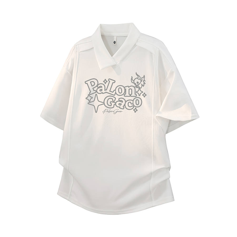 PAL ONGACO T Shirts Unisex Lapel Moderate Straight Fit