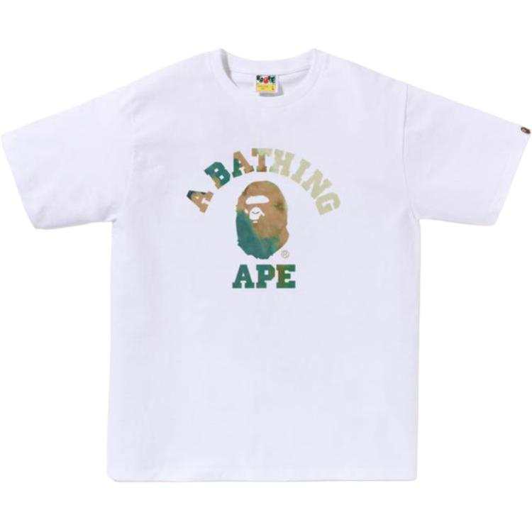 A Bathing Ape tie dye college T-shirt