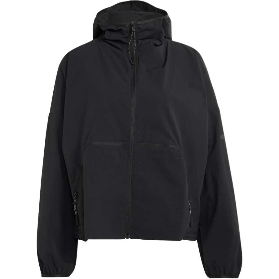 Adidas Adidas Jackets Women's Black Hooded Non Detachable Moderate Other
