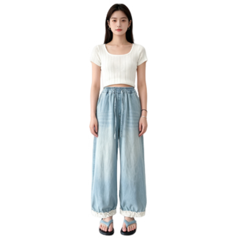 YALU YALU Grade School Jeans Thin