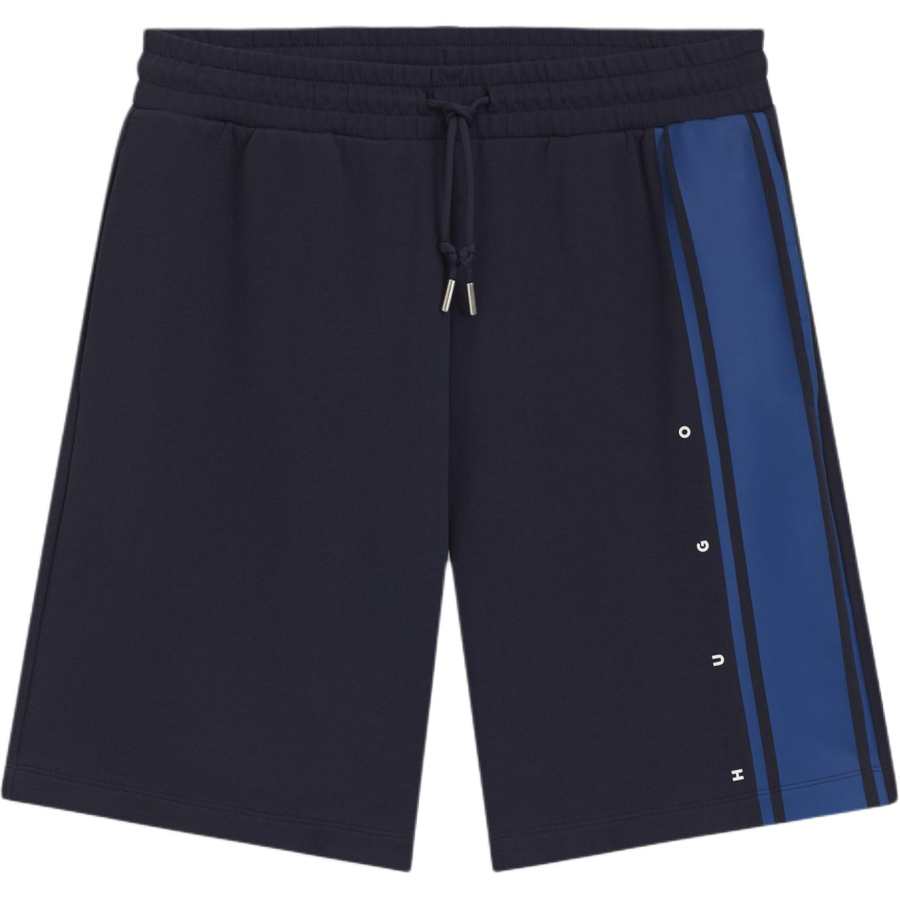 HUGO BOSS Casual Shorts Men's Dark Blue Moderate Straight Fit Pants