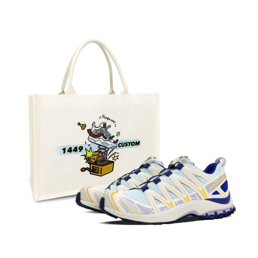 SALOMON XA PRO 3D Trail Running Shoes Unisex Blue Yellow