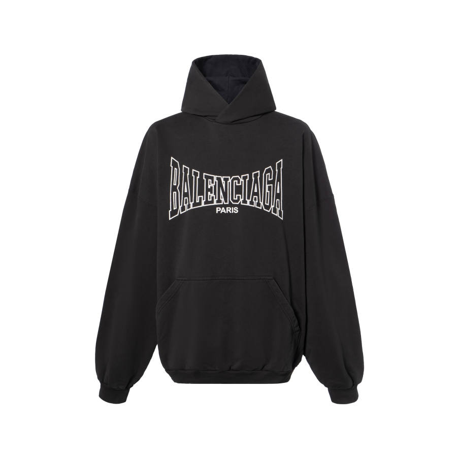 Balenciaga Paris Logo Printed Hoodie