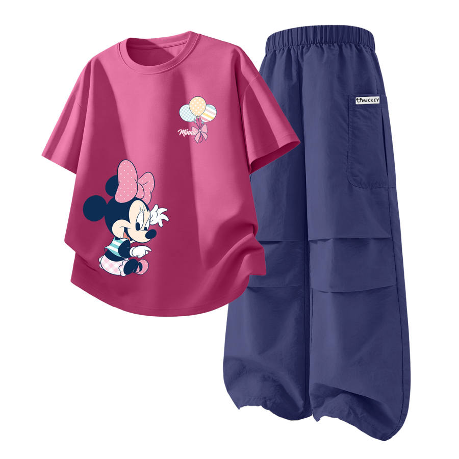 Disney Kids Casual Sportswear Crew Neck Thin Stretch