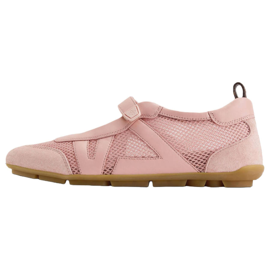 LOUIS VUITTON Sneakerina Flat Mary Jane Shoes Women's Coral
