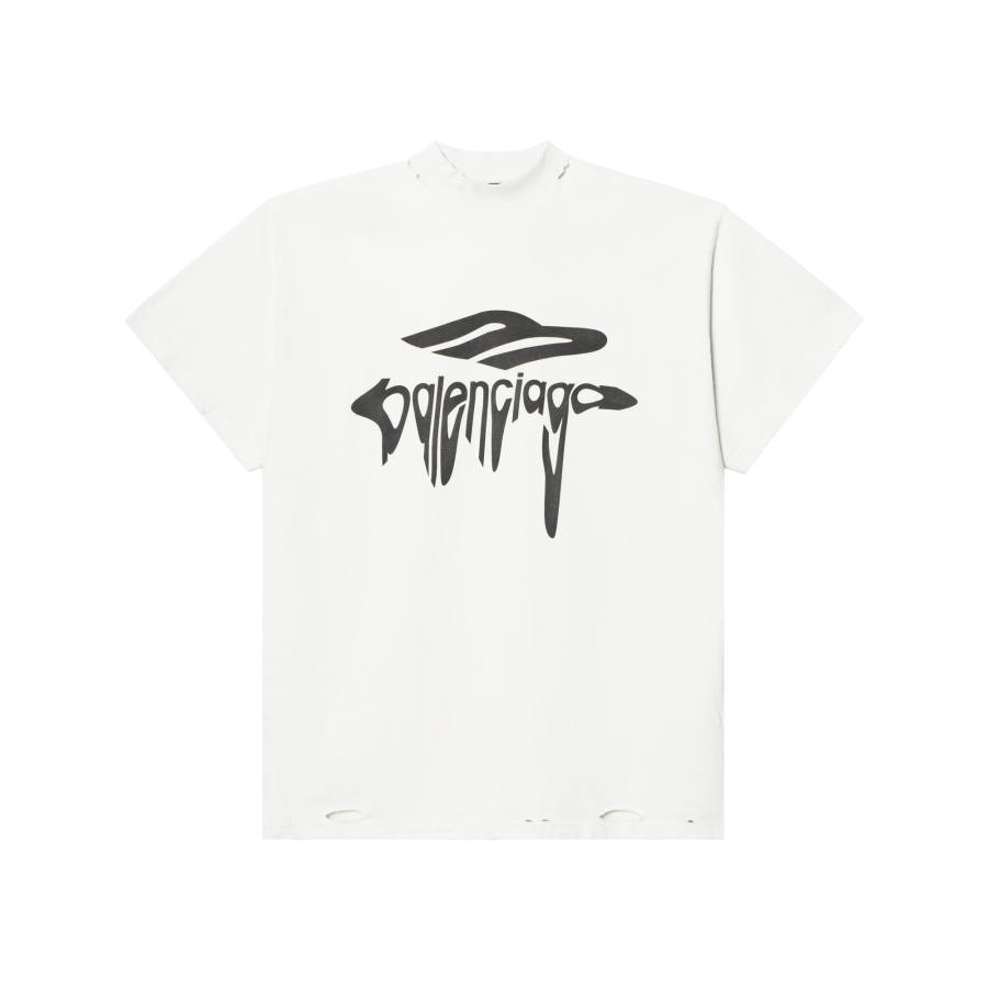 Balenciaga 3b Liquefied Oversized T Shirt