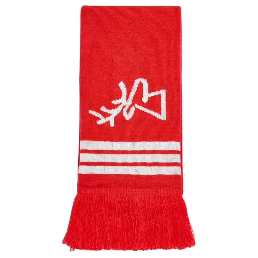 Adidas Adidas Acrylic Knit Scarves Unisex Bright Red/White/Black