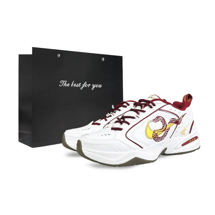 Nike Nike Air Monarch 4 Slip Resistant Abrasion Resistant Low top Casual Shoes Unisex White