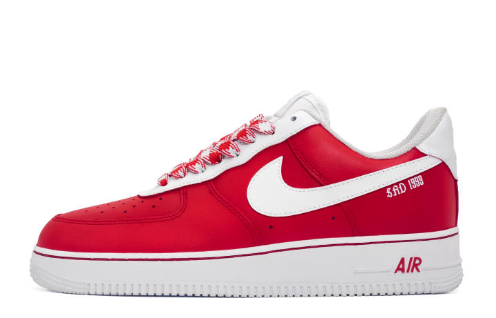 Nike Nike Air Force 1 Millennium Leather Low top Skateboard Shoes Unisex Red White