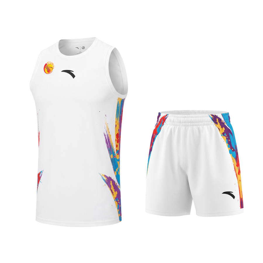 Anta Basketball Apparel Set Unisex Pure White