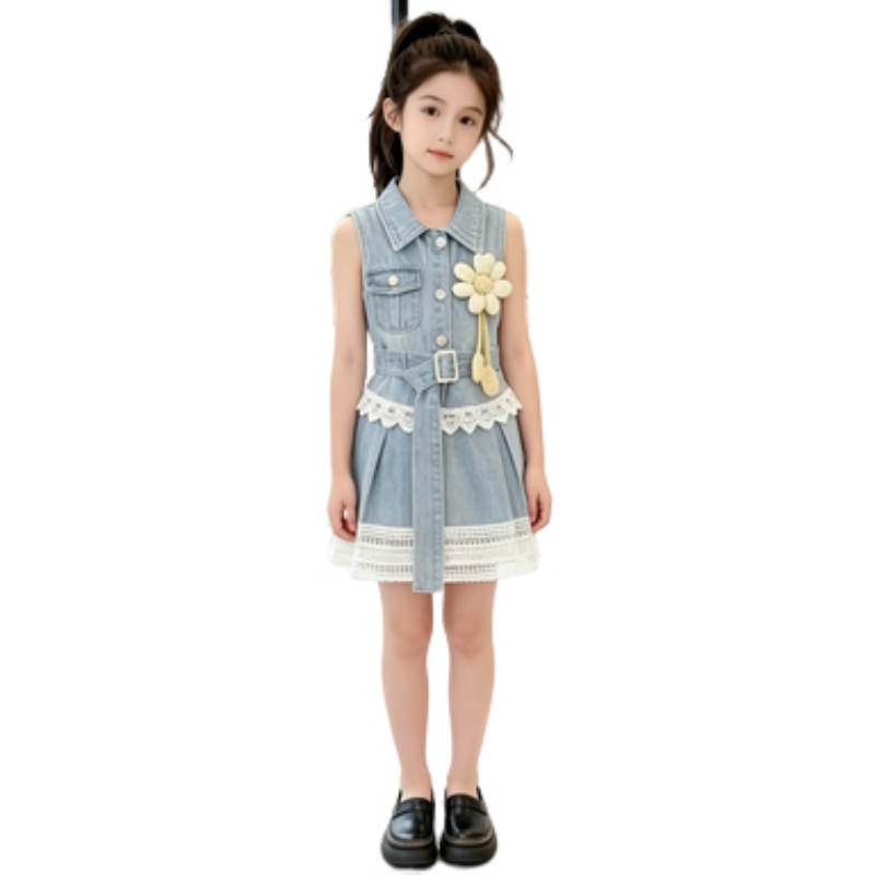 YALU Grade School Dresses Camisole Moderate Midi Skirt