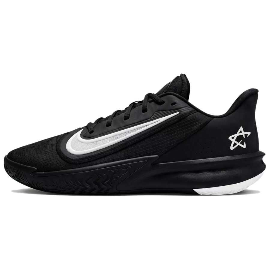 Nike Nike Slip Resistant Abrasion Resistant Low top Basketball Shoes Men's Black White