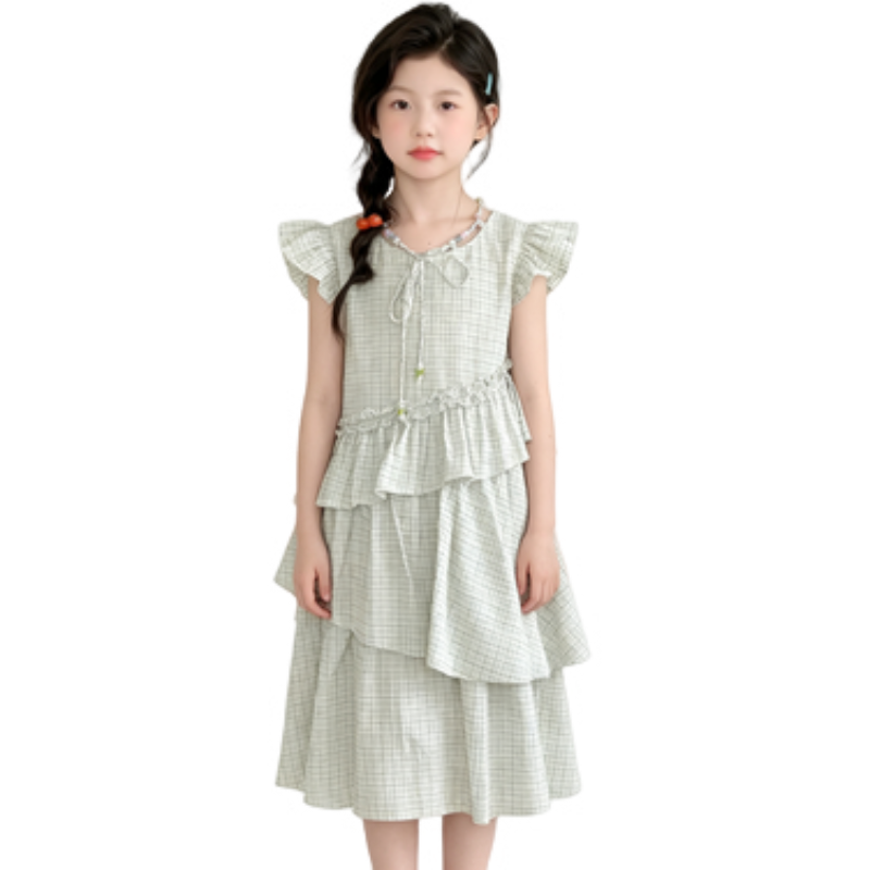 YALU Grade School Dresses Camisole Moderate Midi Skirt
