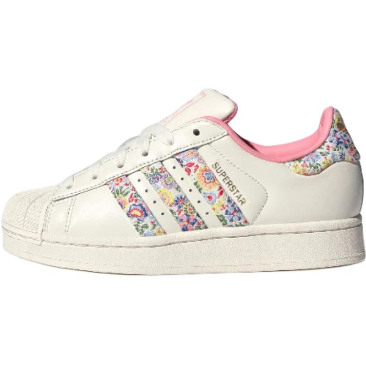 Adidas Originals x Liberty London Superstar 2 Low top Kids' Skateboarding Shoes Beige Unisex
