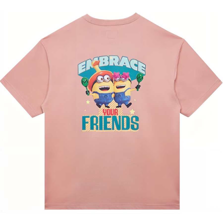 New Era Minions Co branded Edition SS24 T Shirt Unisex Pink