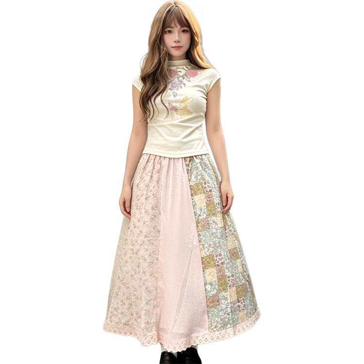 SIXUSICHOU Casual Long Skirt Women's