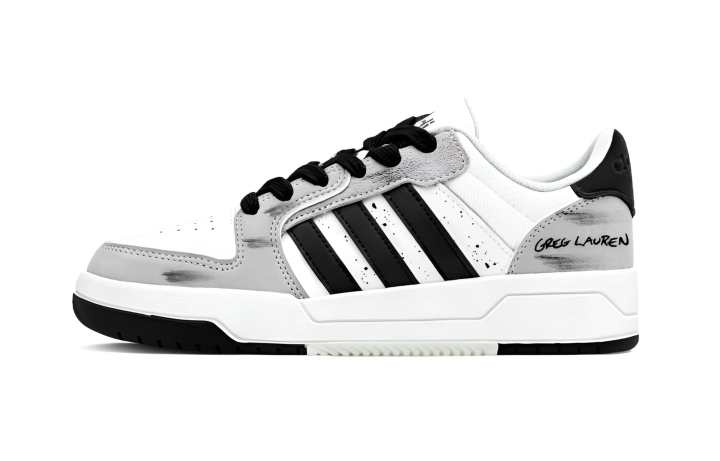 Adidas Adidas ENTRAP Shadow Gray Height Increasing Low top Skateboard Shoes Unisex White Gray