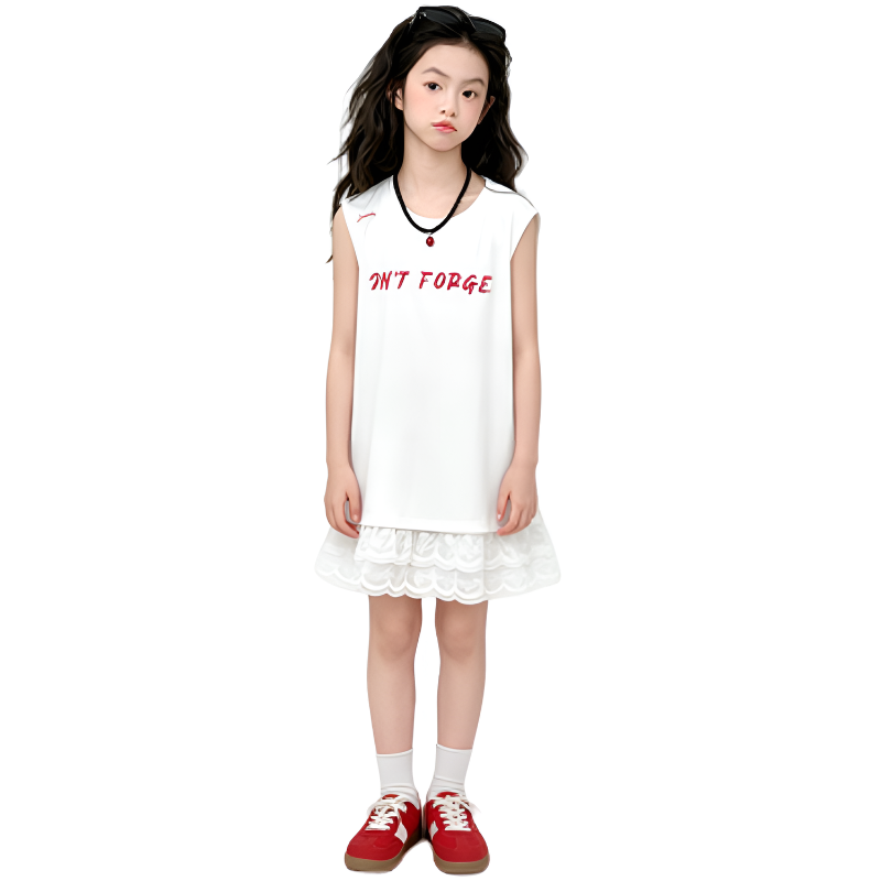 YALU Grade School Dresses Camisole Moderate Midi Skirt