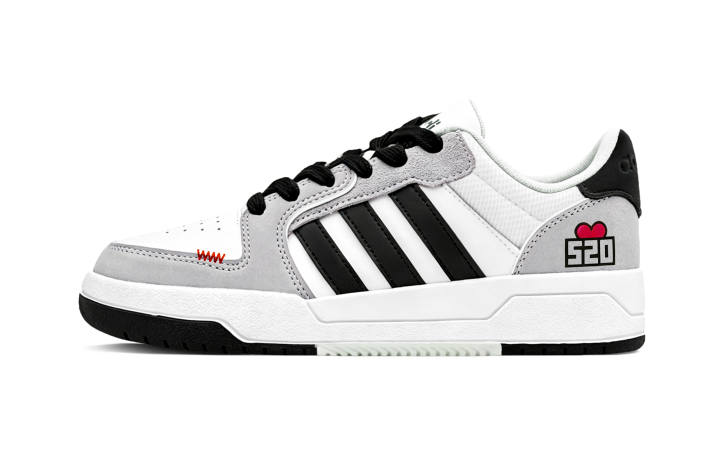 Adidas Adidas ENTRAP Romantic Gray Tone Height Increasing Low top Skateboard Shoes Unisex Gray White