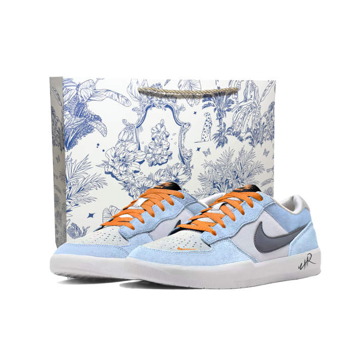 Nike Nike SB Force 58 Carolina Blue, Shopping Bag Low top Skateboard Shoes Men's