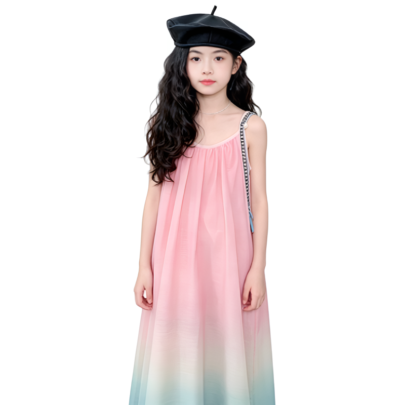 YALU Grade School Dresses Camisole Moderate Midi Skirt